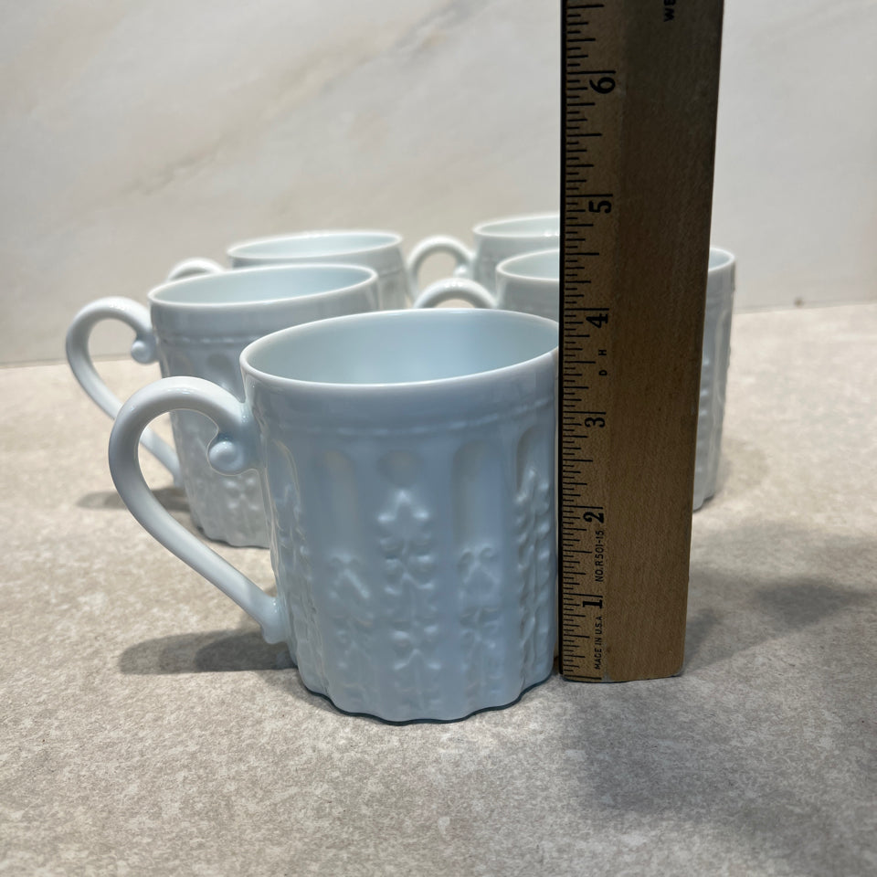 Set of 5 Bernardaud Louvre Mugs