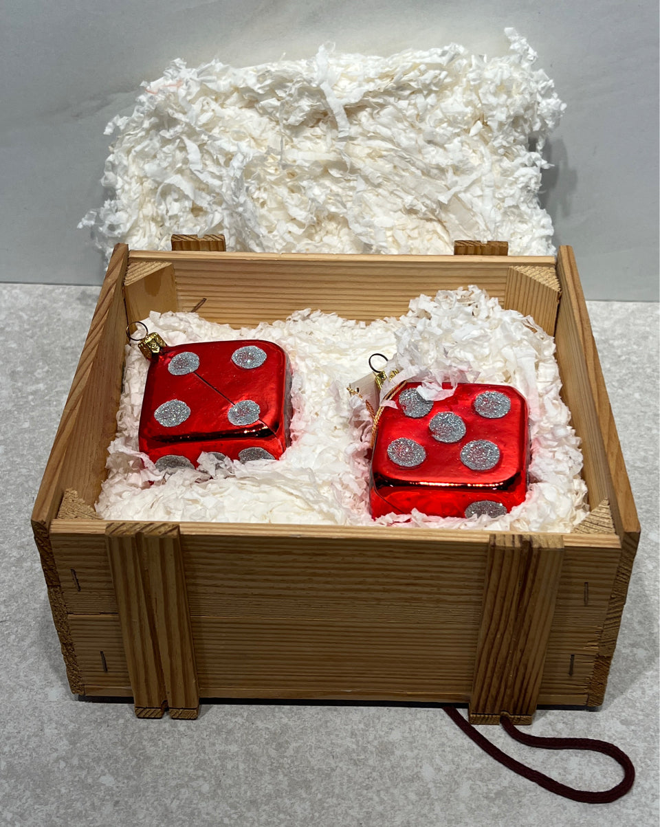 Polonaise - Pair of Dice Ornaments
