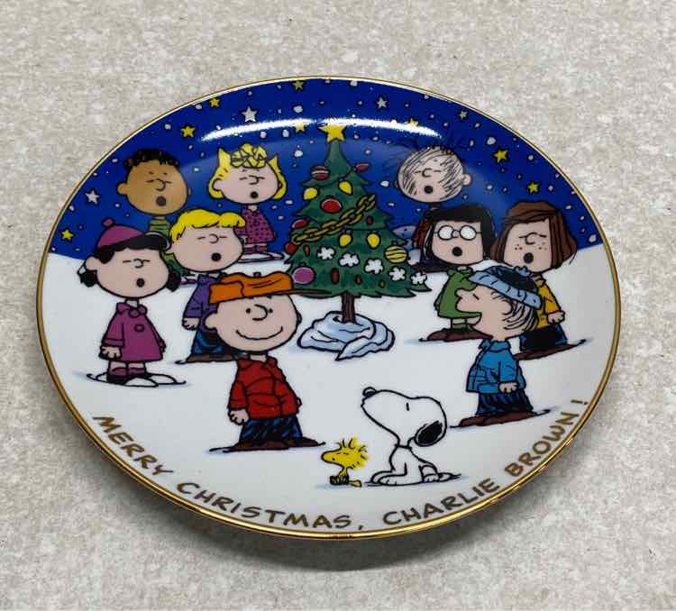 Merry Christmas Charli Brown Plate