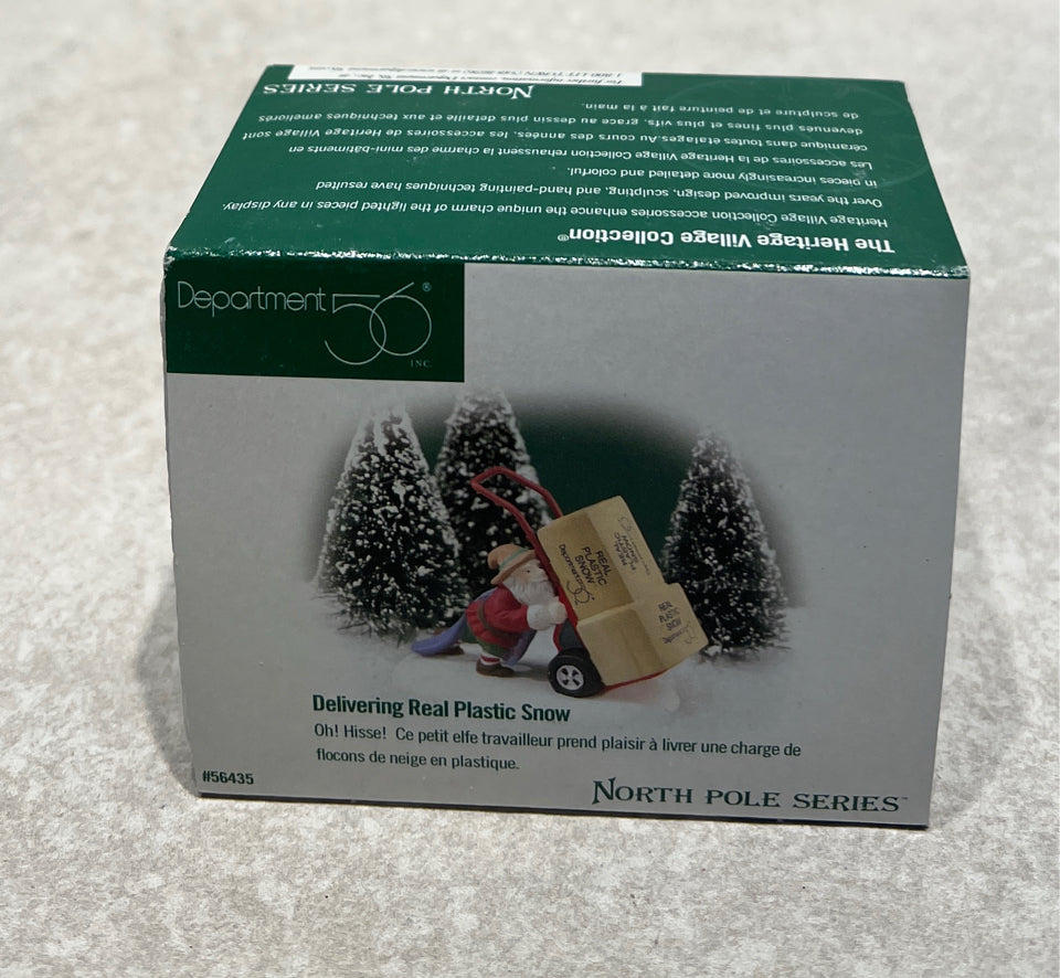 Dept. 56 Delivering Real Plastic SNow