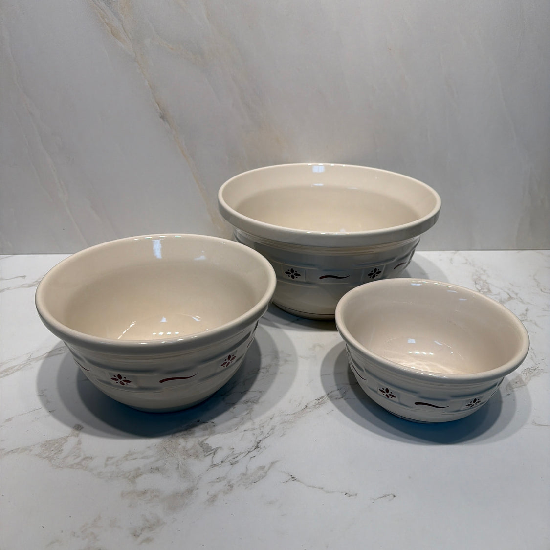 Set of 3 Longaberger Bowls
