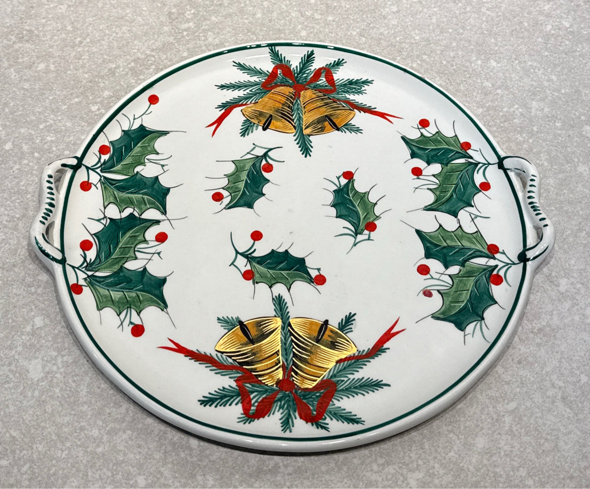 Vintage Italy Christmas Platter