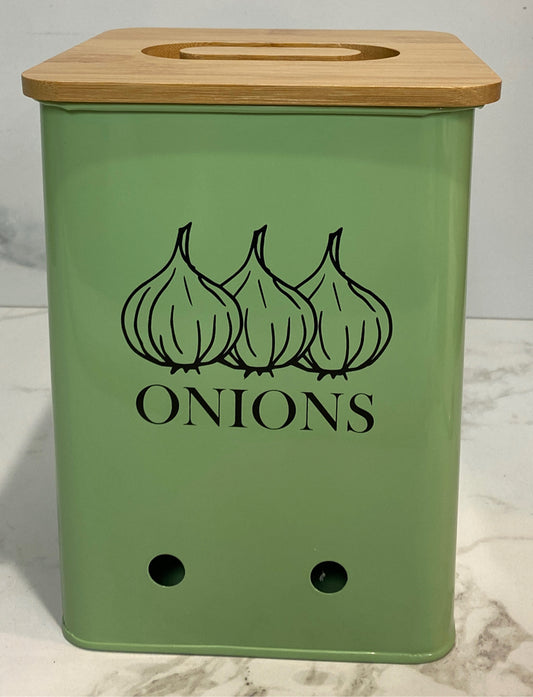 Covered Onion Bin