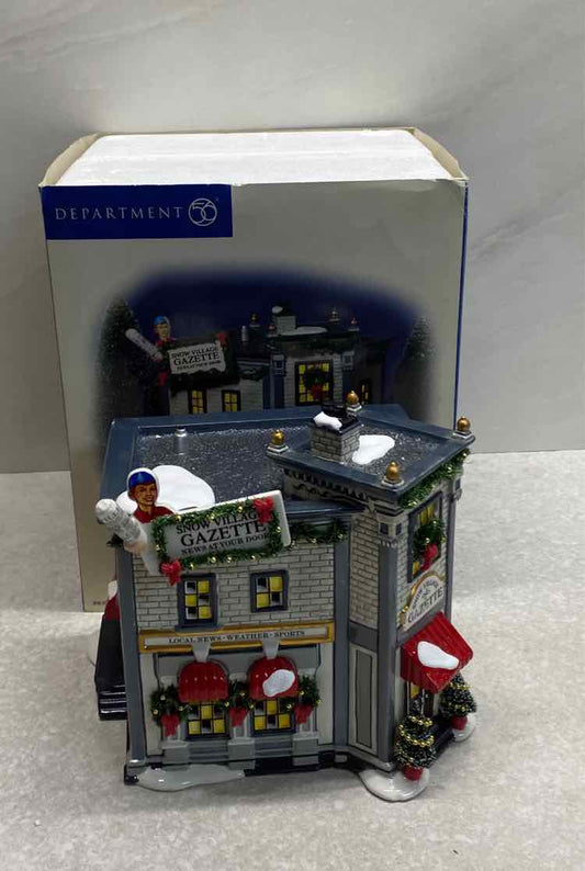 Dept. 56 Snow Village Gazette as is