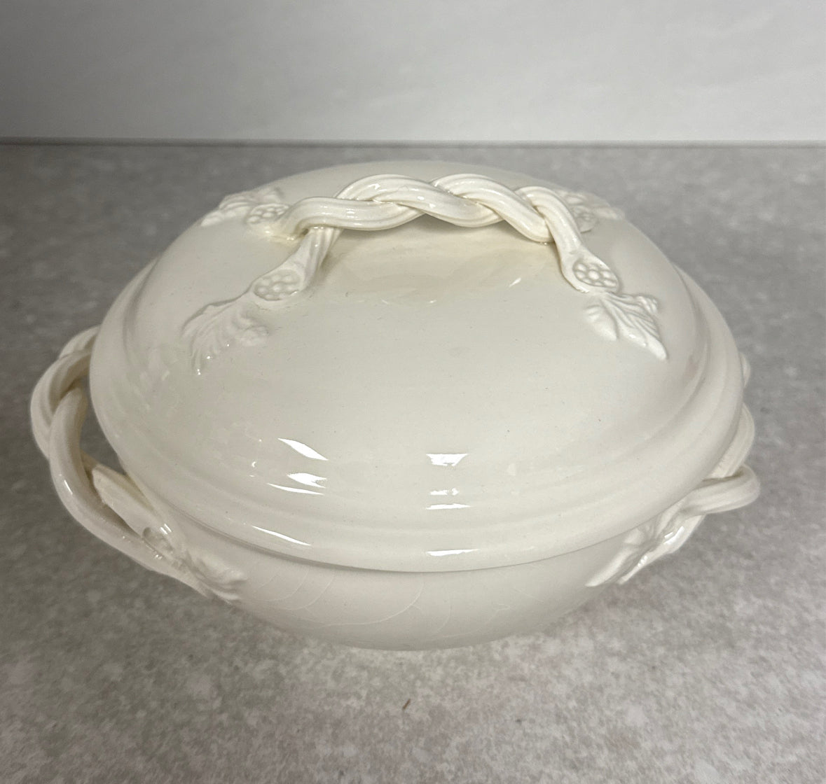 Royal Creamware Covered Bowl