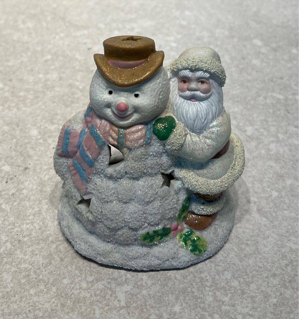 Santa Candleholder