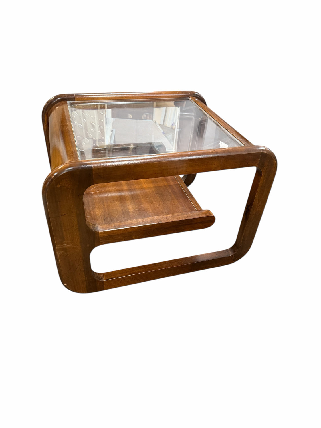 End Table W/ Glass Top