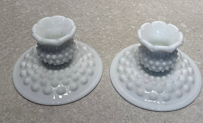 Pair of Fenton Candleholders