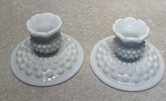 Pair of Fenton Candleholders