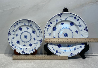 Set of 8 Blue Denmark Dinnerware Pieces