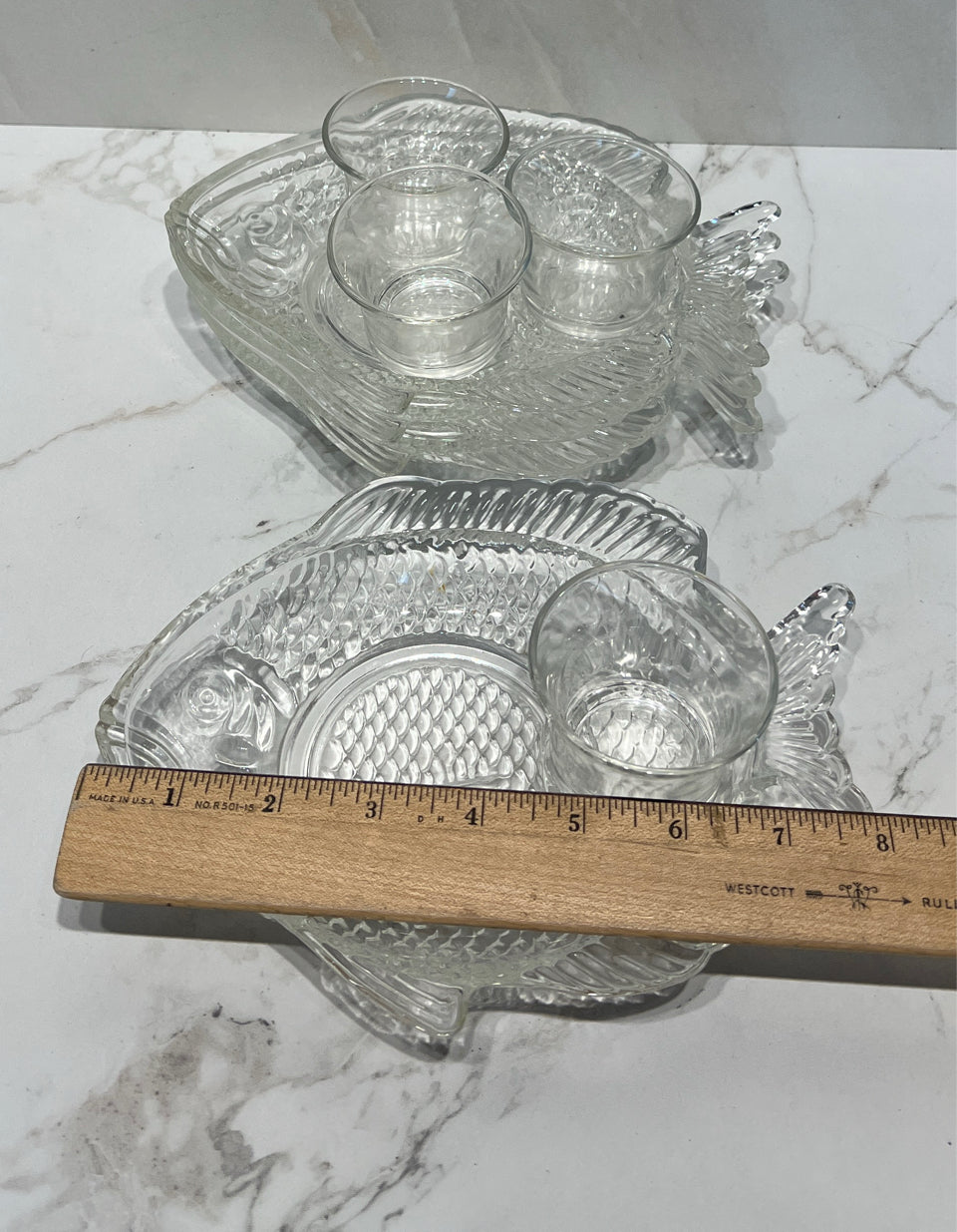 Set of 4 Fish With Dishes