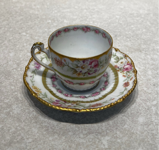 Limoges Cup and Saucer