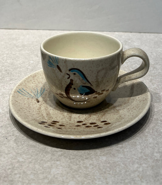 Red Wing Bob Wie Cup and Saucer
