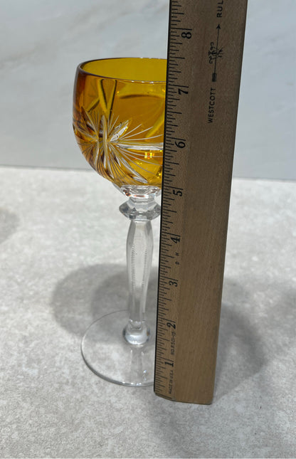 Set of 6 Cut to Clear Glasses