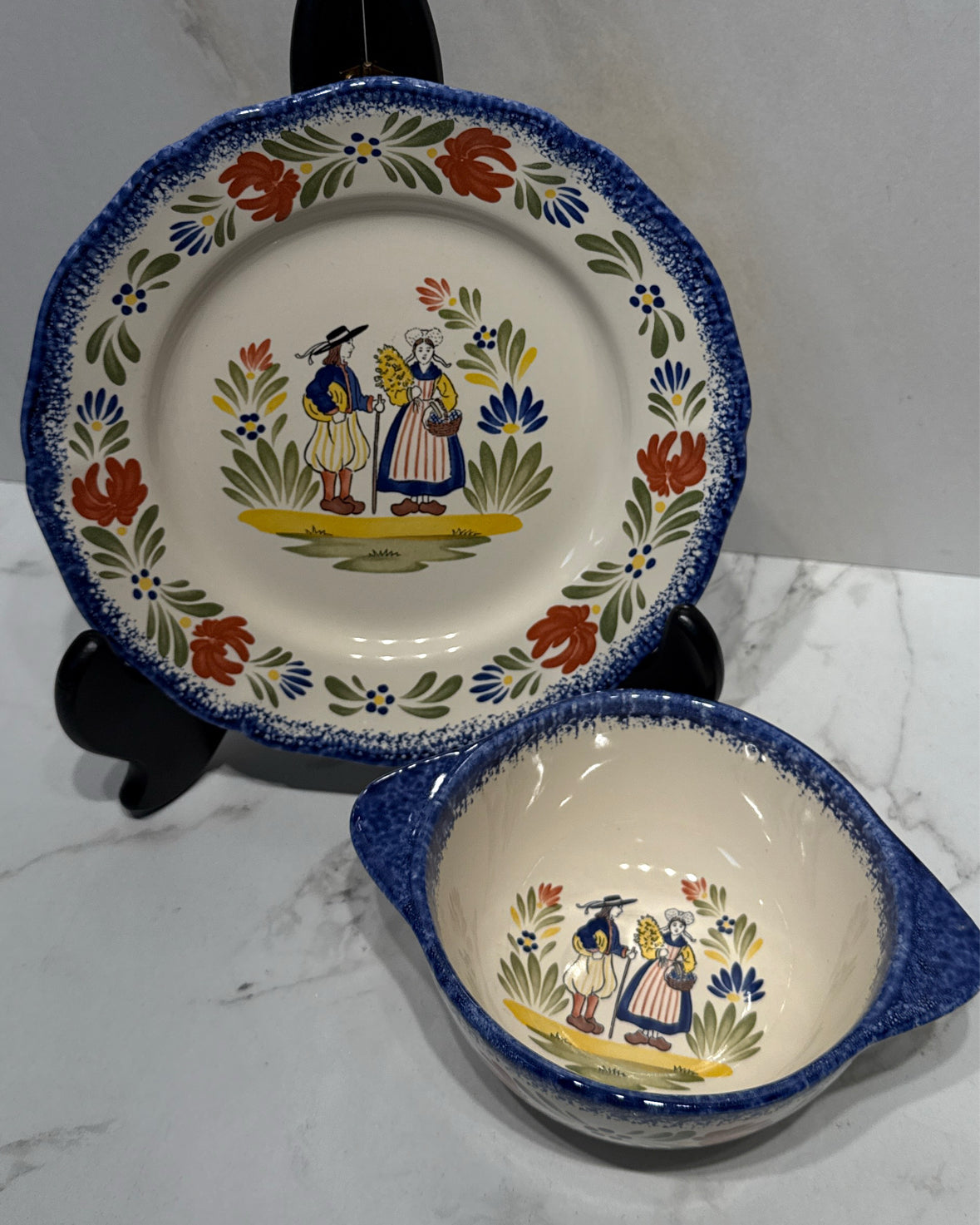 France Plate and Bowl