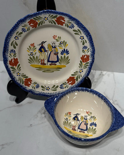 France Plate and Bowl