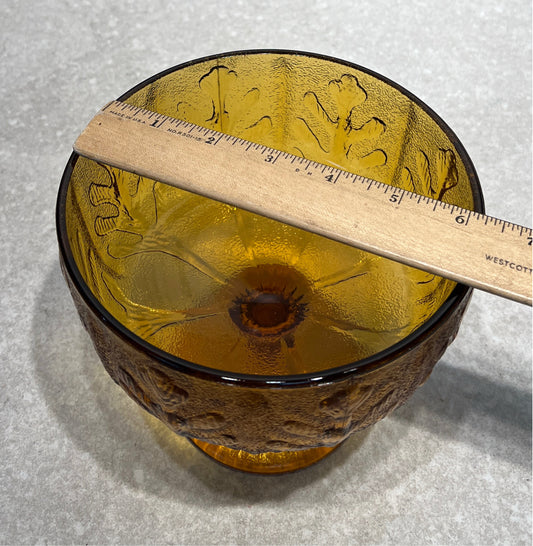 Amber Footed Bowl