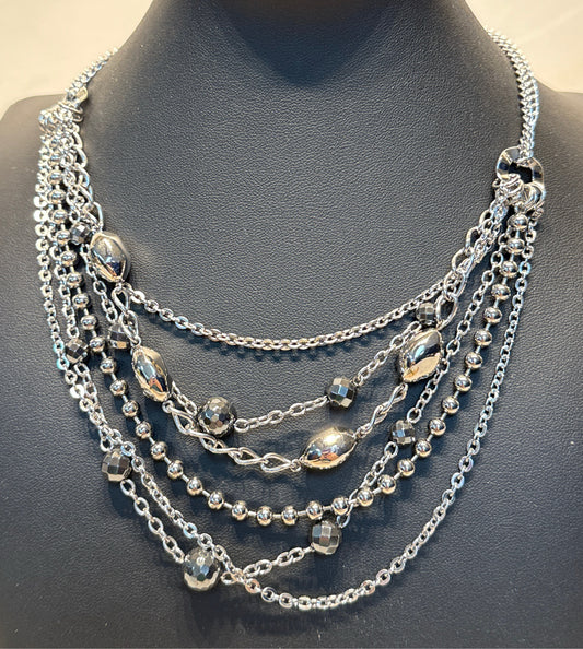 Stainless Steel Hematite Necklace