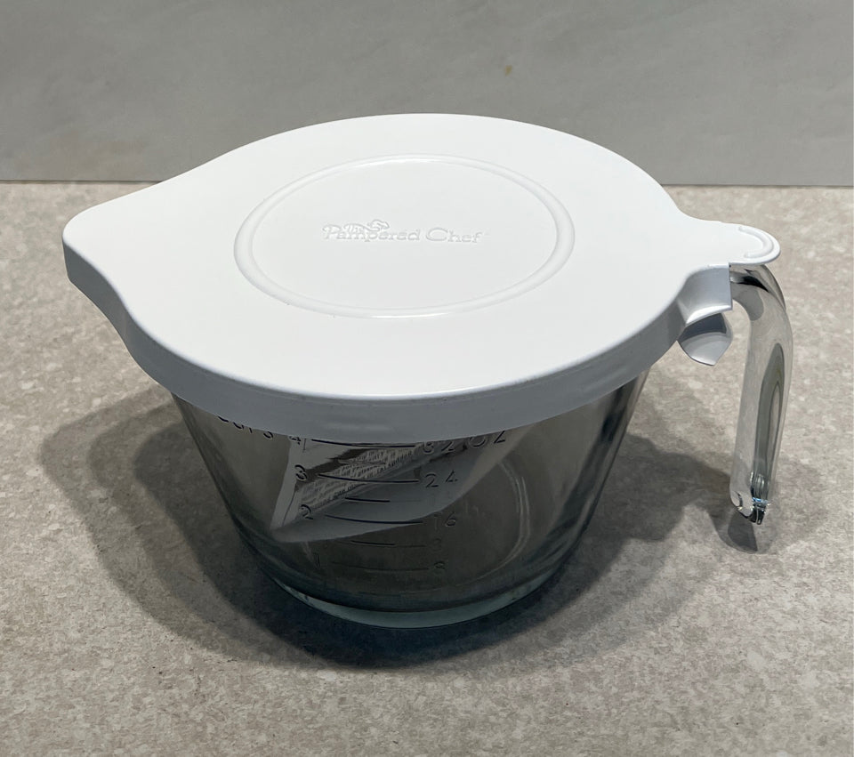 Covered Pampered CHef Measuring Cup