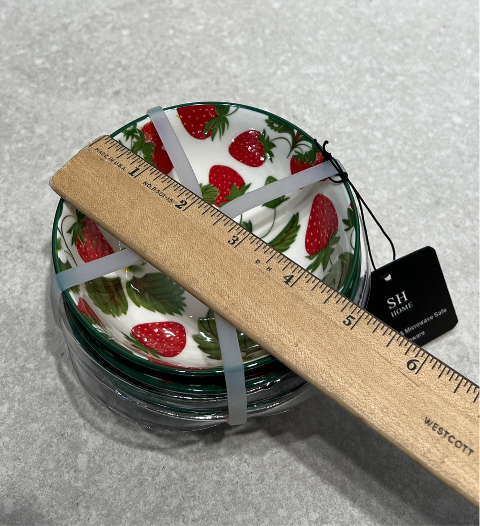 Set of 3 Strawberry Bowl