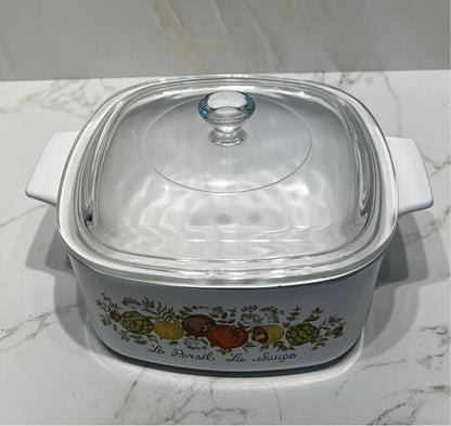 Covered Corningware Casserole