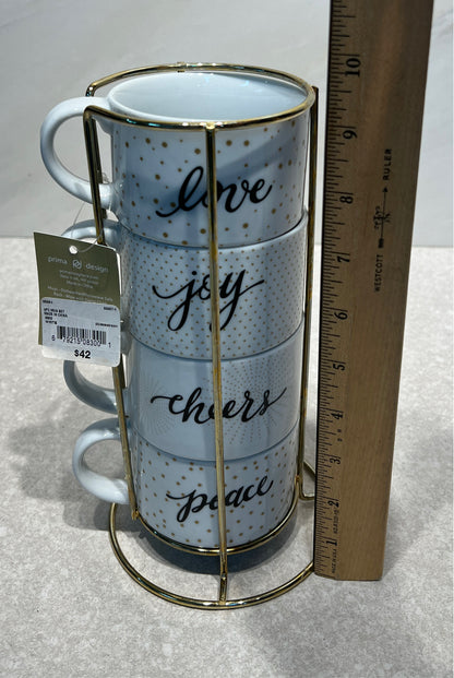 Set Of Mugs With Carrier