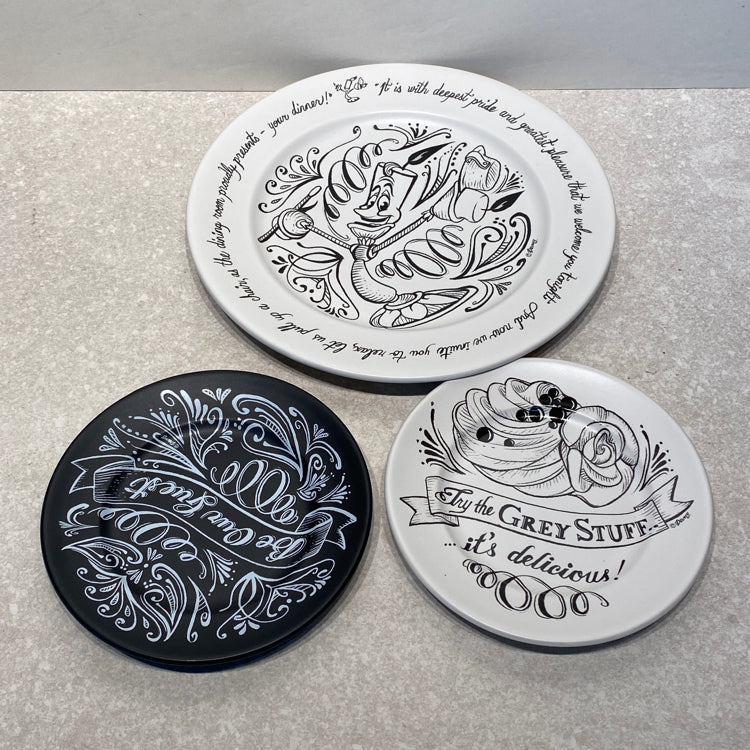 Set of 3 Disney Parks Plates