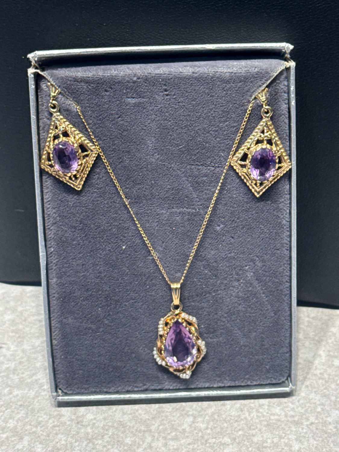 14K Necklace And Earrings