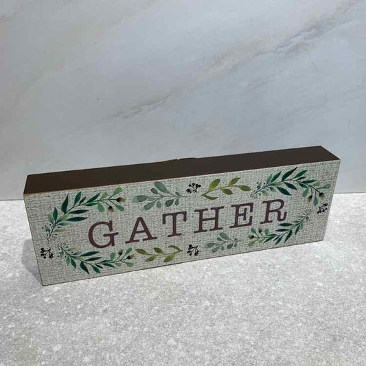 Gather Box Sign