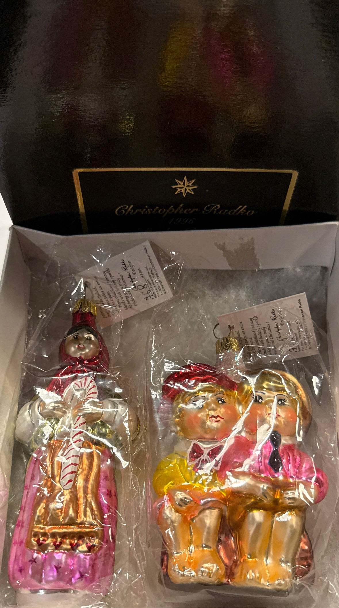 Radko 1996 Sunday Brunch (2 Ornaments)