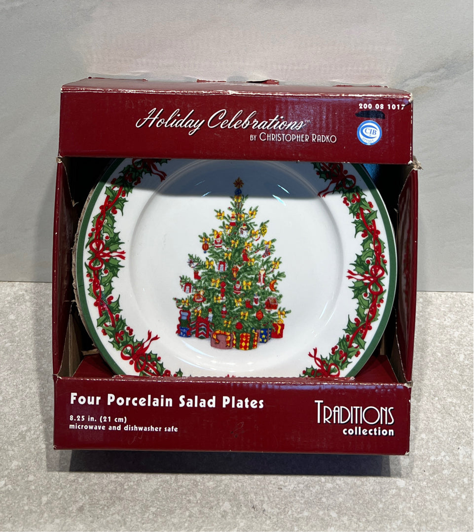 Set of 4 Radko Salad Plates