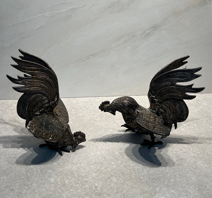 Pair Of Fighting Roosters