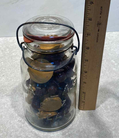 Jar with Chess Pieces