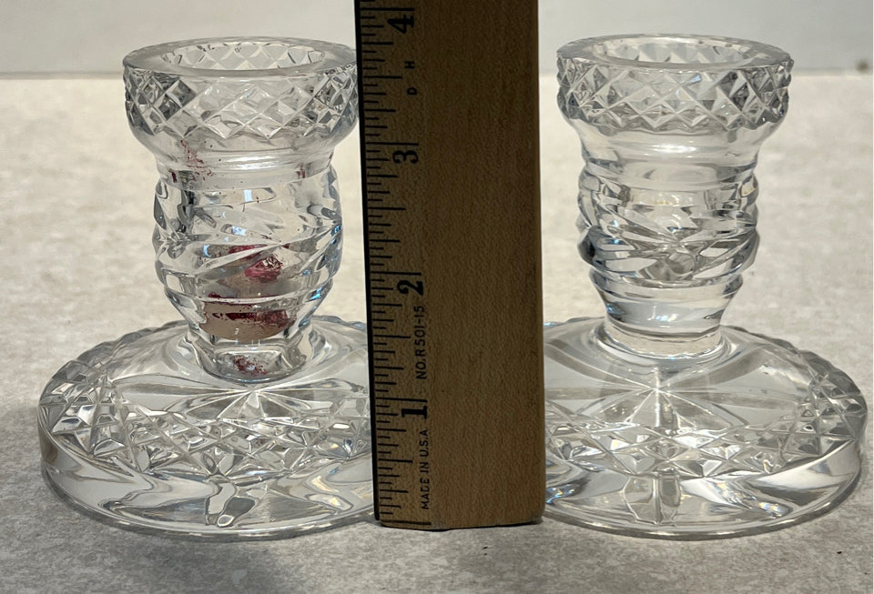 Set of 2 Waterford Candle Holders