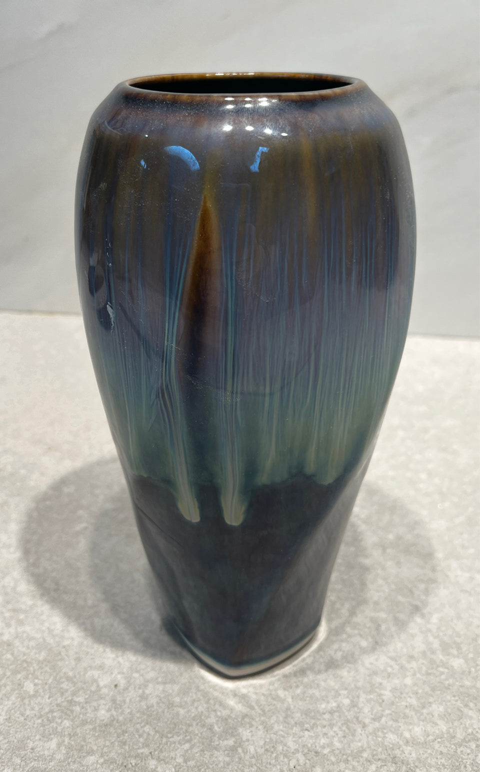 Signed Pottery Vase Bill Campbell
