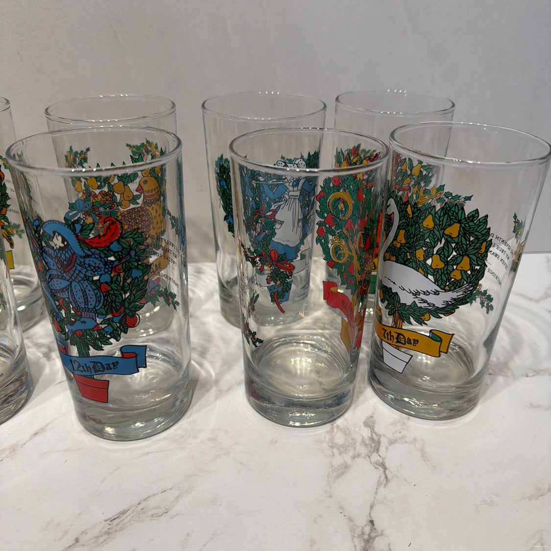 12 Days of Christmas Glasses