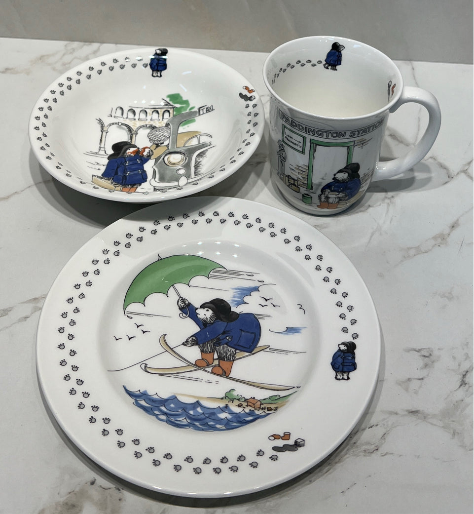 3-Piece Coalport Paddington Bear