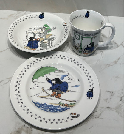 3-Piece Coalport Paddington Bear