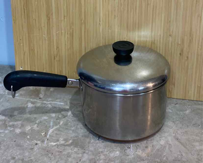 Covered Revere Ware Pot
