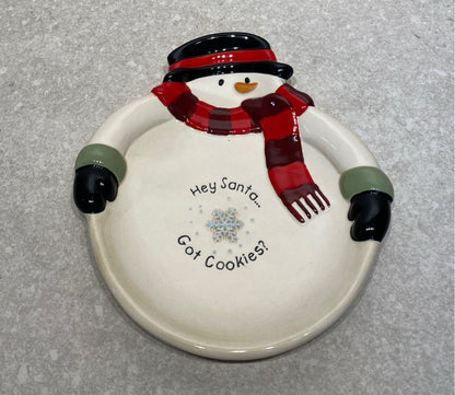 Snowman plate