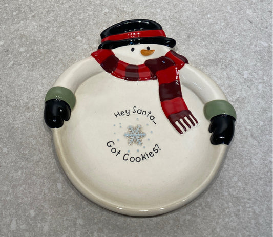 Snowman plate