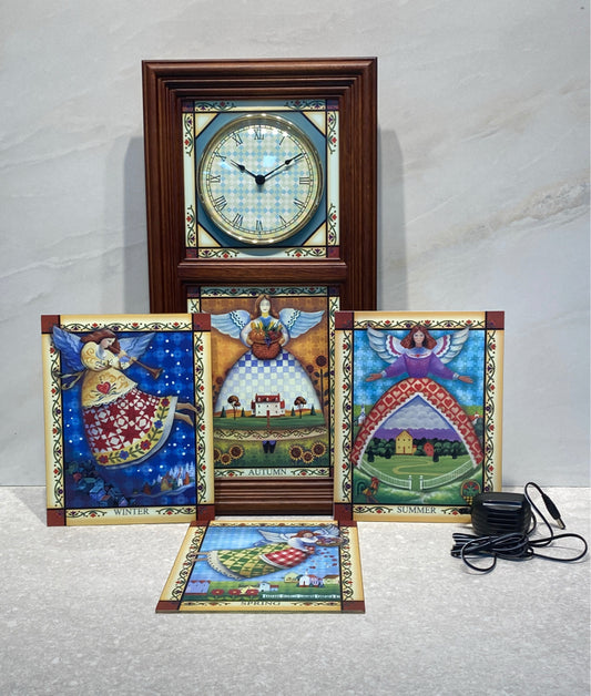 Jim Shore Stained Glass Clock