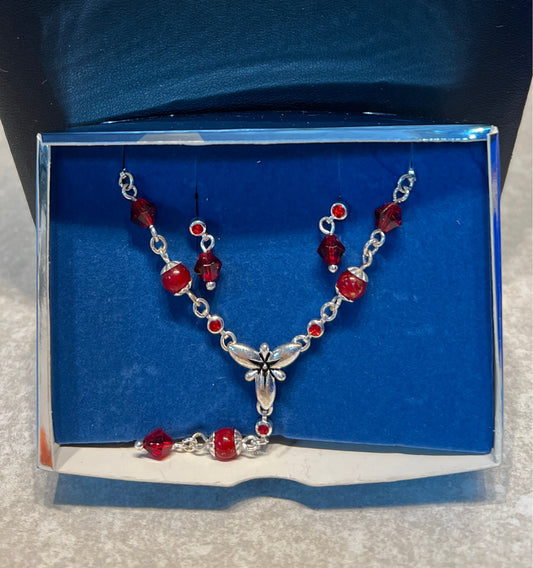 Necklace and Earrings