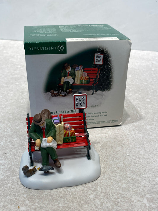 Dept. 56 Asleep at the Bus Stop