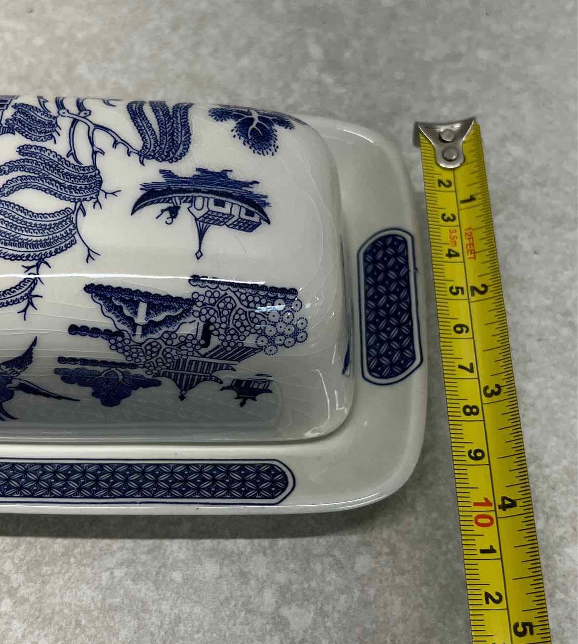 Blue Willow Butter Dish