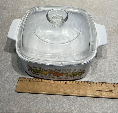 Covered Corningware Casserole