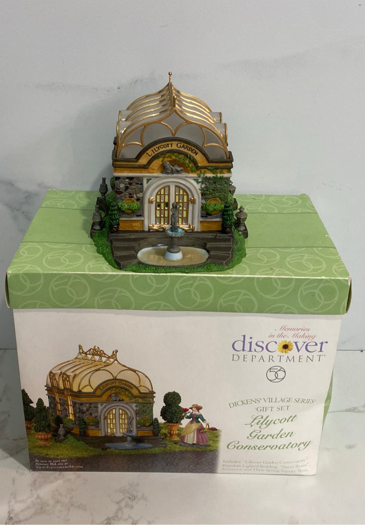 Dept. 56 Lily Garden Conservatory