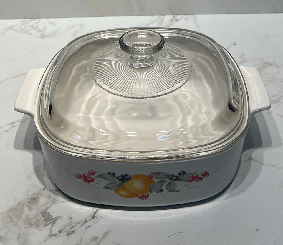 Covered Cornig Ware Bowl