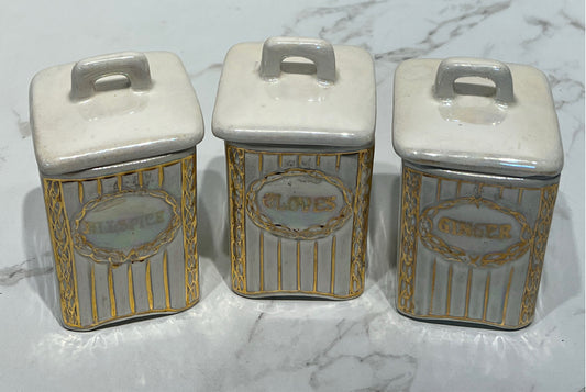 Set of 3 Condiment Jars