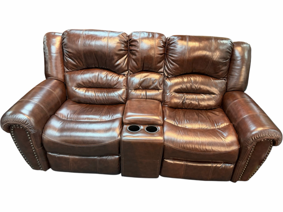 Leather Loveseat Recliner